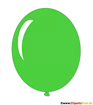 Luftballon Grün Clipart transparent