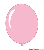 Luftballon Rosa Clipart transparent