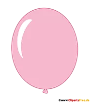 Luftballon Rosa Clipart transparent