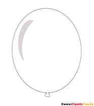 Luftballon Weiß Clipart transparent