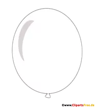 Luftballon Weiß Clipart transparent