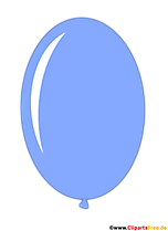 Ovaler Luftballon Blau PNG-Clipart transparent