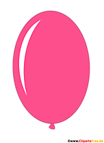 Ovaler Luftballon Pink Illustration