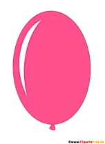 Ovaler Luftballon Pink Illustration