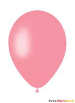 Rosa Luftballon Clipart, Illustration, Bild