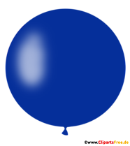 Runder Luftballon in Blau PNG Clipart, Illustration, Bild