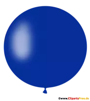 Runder Luftballon in Blau PNG Clipart, Illustration, Bild