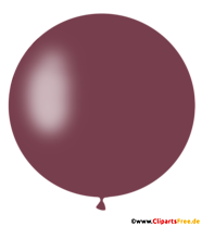 Runder Luftballon in Braun PNG Clipart, Illustration, Bild