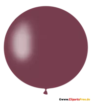 Runder Luftballon in Braun PNG Clipart, Illustration, Bild