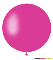 Runder Luftballon in Lila PNG Clipart, Illustration, Bild