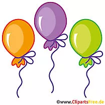Balloons Clipart Image ကို အခမဲ့