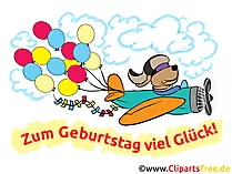 Lustige Geburtstagswünsche als Cliparts, Karten, Bilder