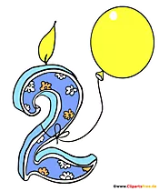 Ich bin 2 Jahre alt T-Shirt Design für Kindergeburtstag kostenlos