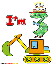 Ich bin drei Jahre alt T-Shirt Design 4500 x 5400 px PNG Illustration