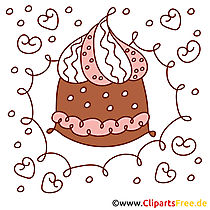 Torte zum Geburtstag Bild Clip Art