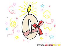0 Zahlen Clipart zum Geburtstag kostenlos