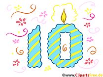 Clipart Zahl 10 zum Drucken