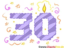 Clipart Zahl 30 zum Drucken