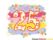 Grafik 25 - Gratis Clipart-Bilder mit Zahlen zum Drucken