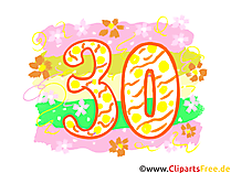 Grafik 30 - Gratis Clipart-Bilder mit Zahlen zum Drucken