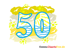Grafik 50- Gratis Clipart-Bilder mit Zahlen zum Drucken