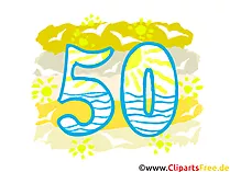 Grafik 50- Gratis Clipart-Bilder mit Zahlen zum Drucken
