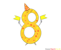 Zahl 8 Geburtstag