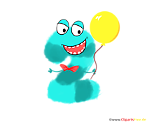 Monster Clipart 2 (Zwei) zum Drucken