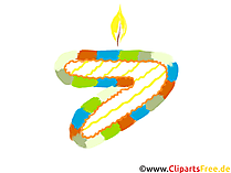 Zahl 7 zum Geburtstag Clipart, Bild, Grafik
