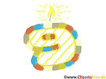 Zahl 9 zum Geburtstag Clipart, Bild, Grafik