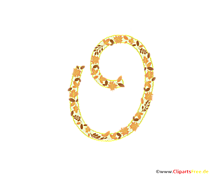 Zahl als Deko 0 (Zero) zum Geburtstag ausdrucken