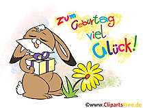 Zum Geburtstag viel Glück - Clipart, Bild, Karte