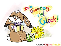 Zum Geburtstag viel Glück - Clipart, Bild, Karte