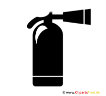 Feuerlöscher Clipart black and white