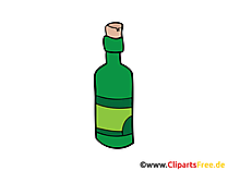 Flasche Wein Bild, Clipart, Illustration, Grafik gratis