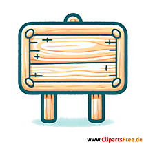 Holzschild Clipart - Bilder zum Herunterladen