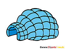 Igloo Bild, Clipart, Illustration, Grafik, Zeichnung kostenlos