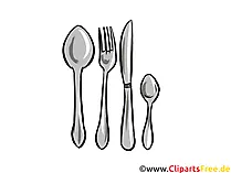 Besteck Clipart Küche