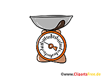 Küchenwaage Illustration, Clipart, Bild