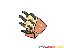 Messer-Set Küche Illustration, Clipart, Bild