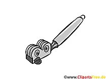 Messerschärfer Illustration, Clipart, Bild