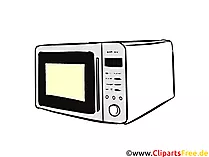 Mikrowelle Illustration, Clipart, Bild