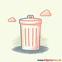 Papierkorb Clipart - Bilder zum Herunterladen