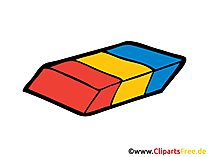 Radiergummi Bild, Clipart, Illustration, Grafik, Zeichnung kostenlos