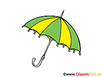 Regenschirm, Herbst, Unwetter Clipart, Bild, Illustration