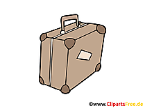 Reisekoffer Bild, Clipart, Illustration, Grafik, Zeichnung kostenlos