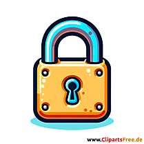 Vorhängeschloss Clipart - Bilder online