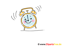 Wecker Comic Clipart