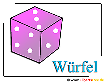Würfel Clipart-Grafik gratis