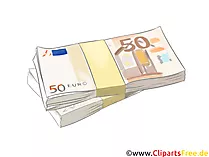 50 Euro Scheine Clipart, Bild, Grafik